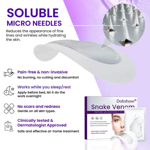 Dobshow® Snake Venom Peptide Microneedle Eye Patch