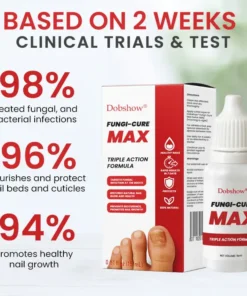 Dobshow® Fungi-Cure Max Triple-Action Formula: Penetrates Deep to the Nail Root, Eradicates Fungus & Restores Healthy Growth