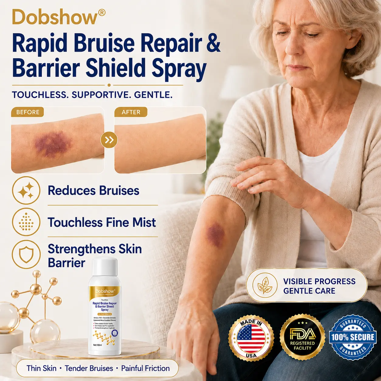 Dobshow® Touchless Rapid Bruise Repair & Barrier Shield Spray