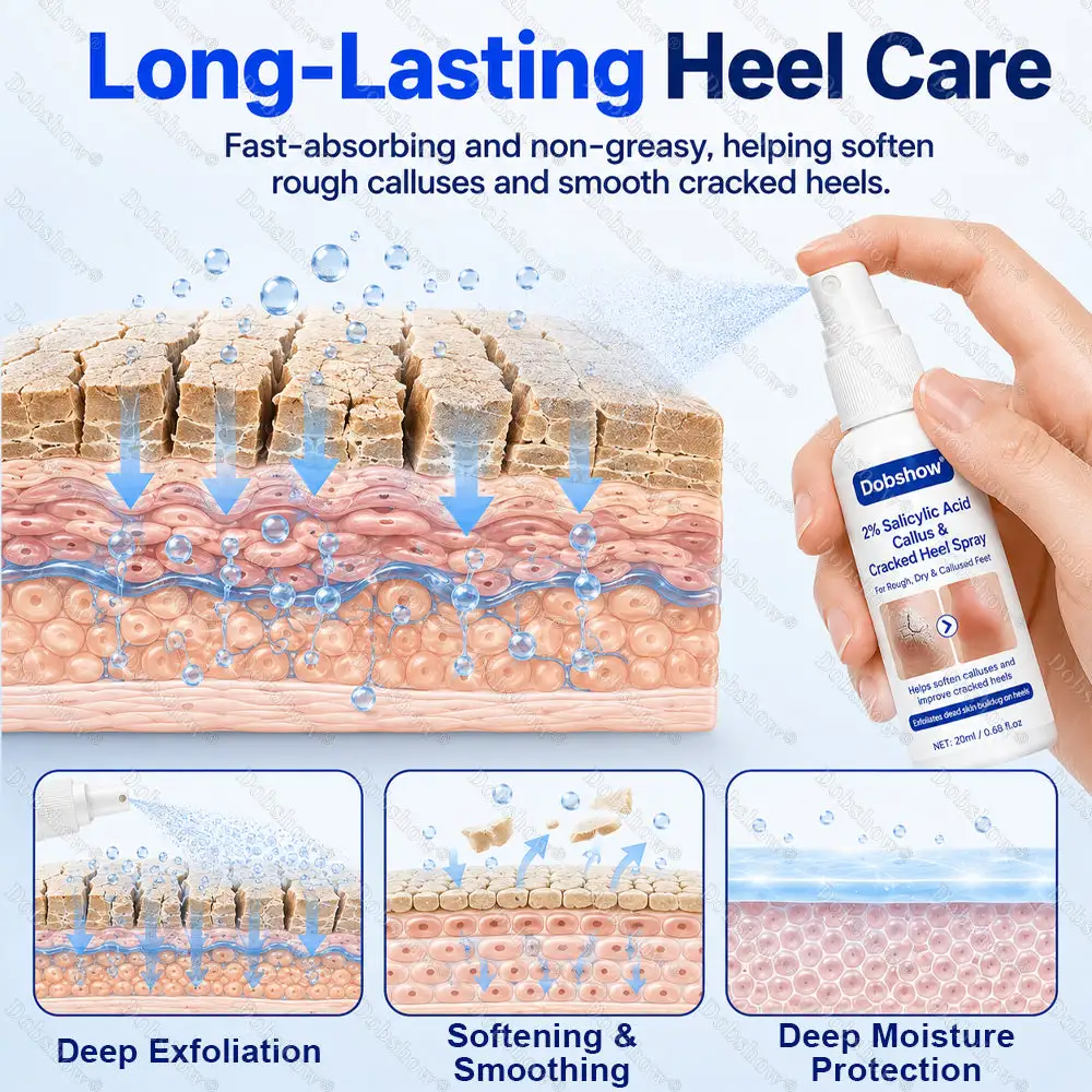 Dobshow® Medical-Grade 2% Salicylic Acid Callus & Cracked Heel Repair Spray