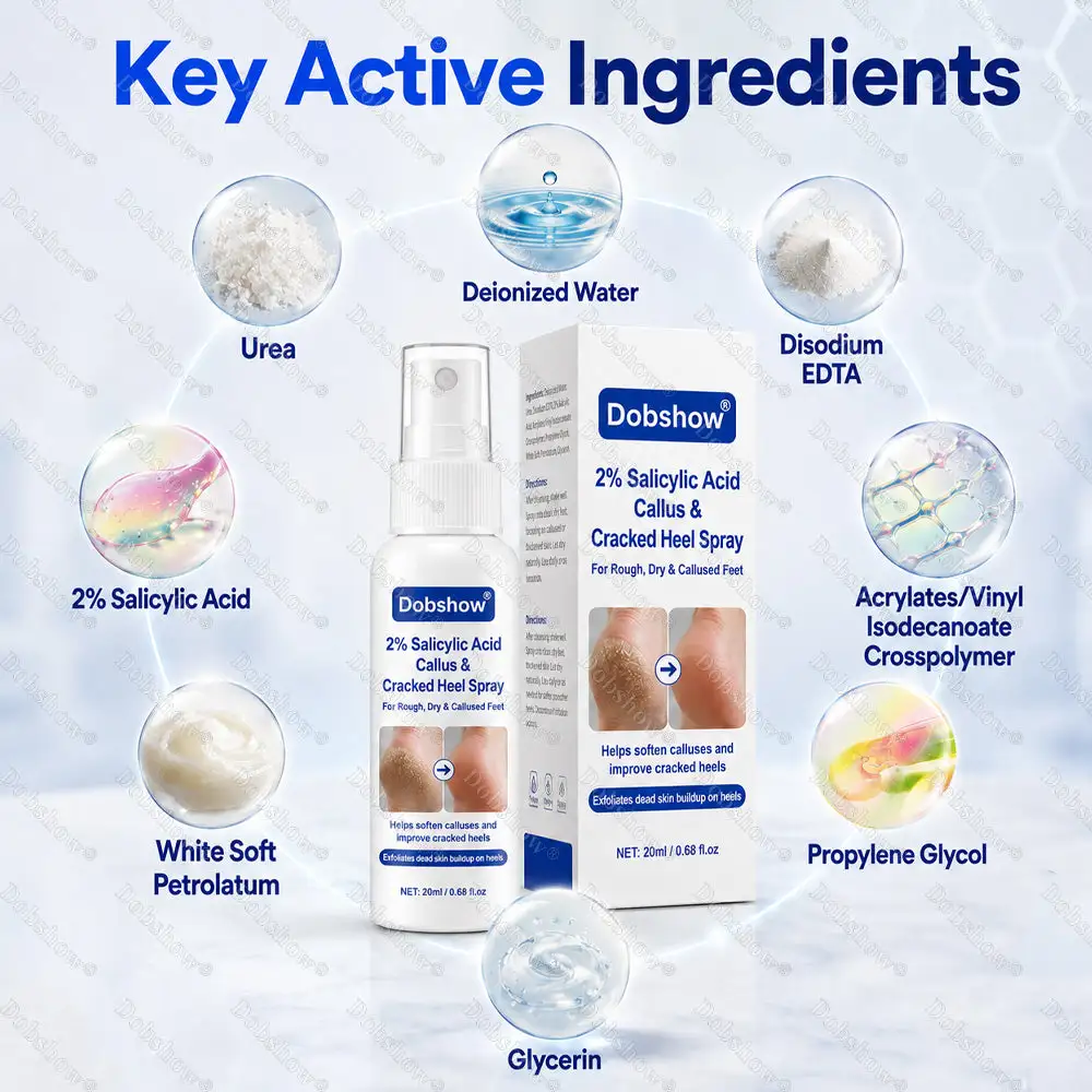 Dobshow® Medical-Grade 2% Salicylic Acid Callus & Cracked Heel Repair Spray