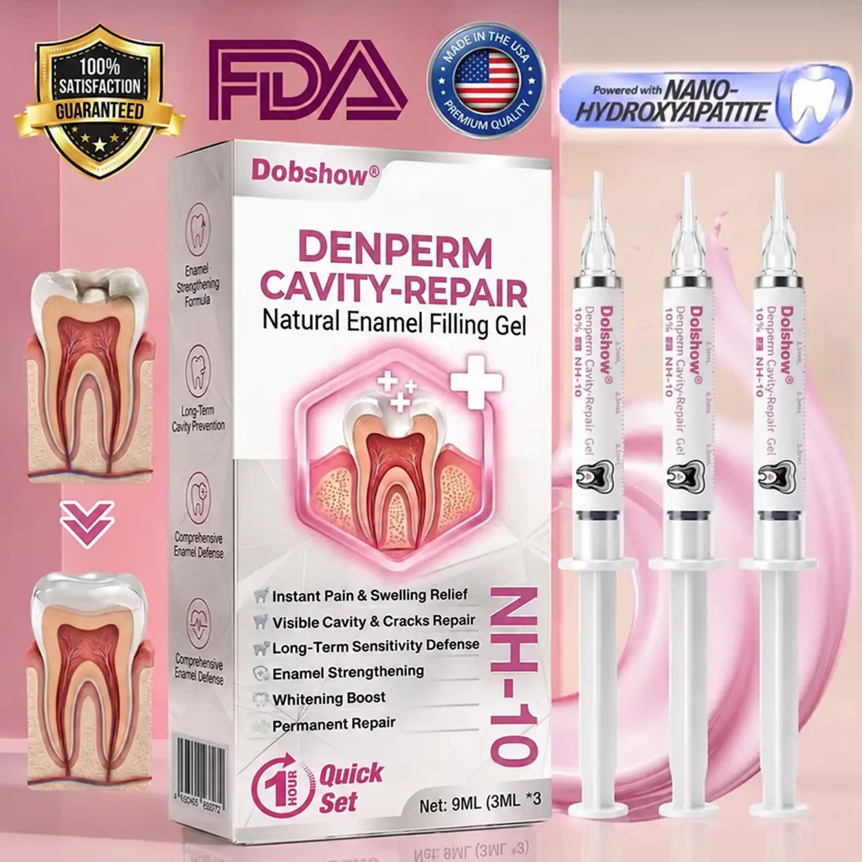 Dobshow® DenPerm Cavity-Repair Advanced Enamel Filling Gel