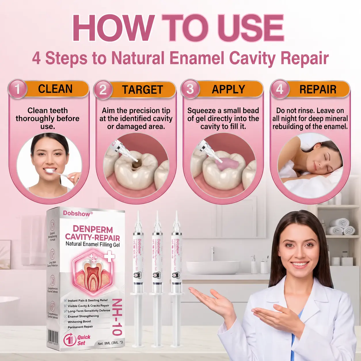 Dobshow® DenPerm Cavity-Repair Advanced Enamel Filling Gel