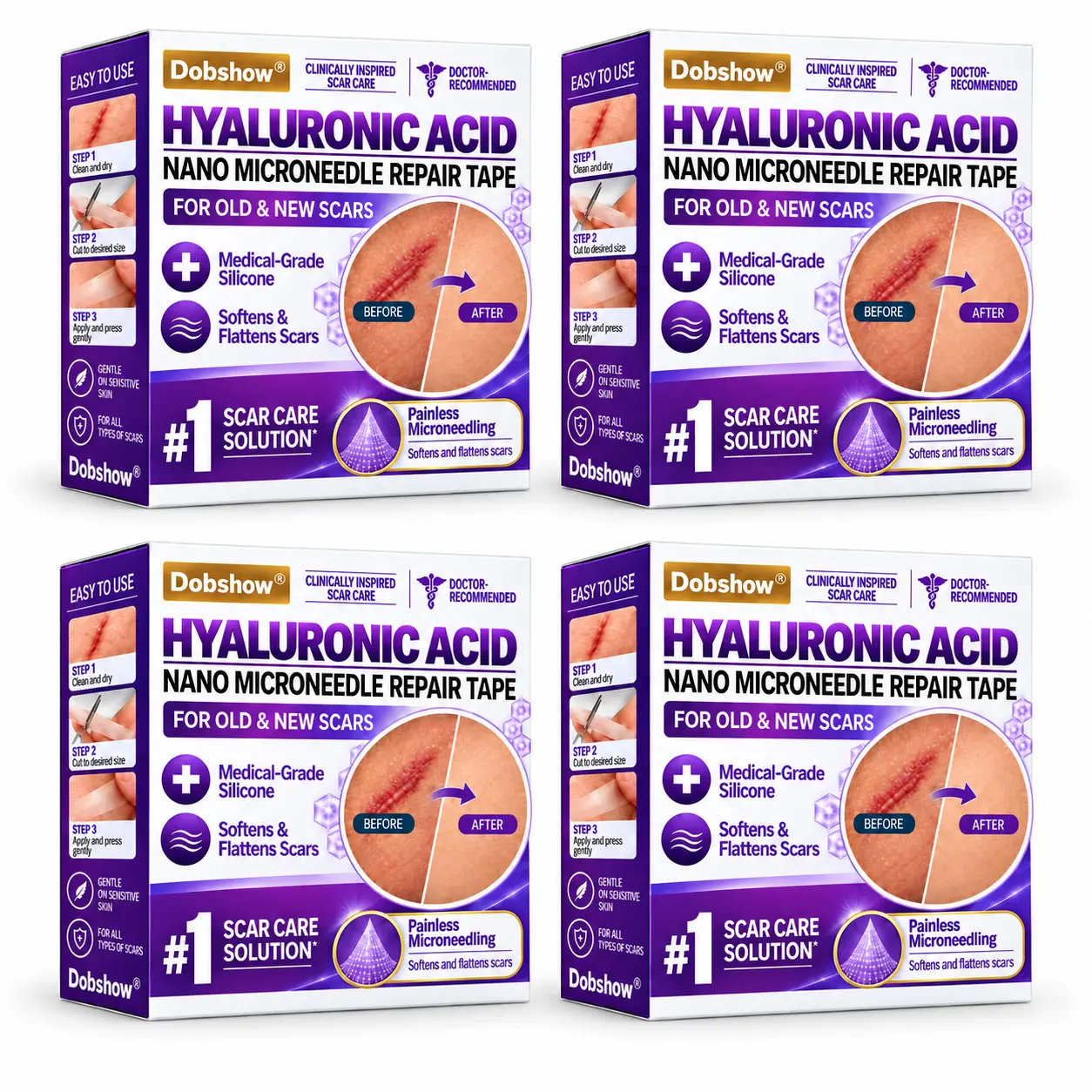 Dobshow® Medical-Grade Nano Microneedle Scar Repair Tape